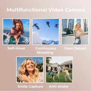 Videocamera 1080p camcorder met 3 inch scherm - zwart