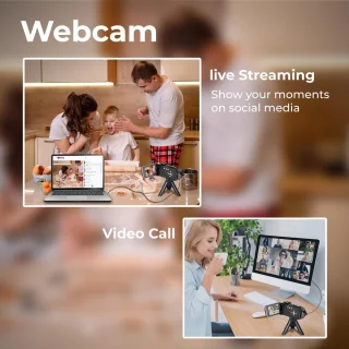 Videocamera 1080p camcorder met 3 inch scherm - zwart