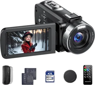 Videocamera 4K - 42 megapixel sensor - zwart