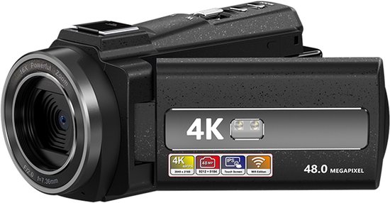 Videocamera 4K HD 48MP 16x Zoom Zwart review