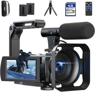 Videocamera 5K – vlogcamera – zwart