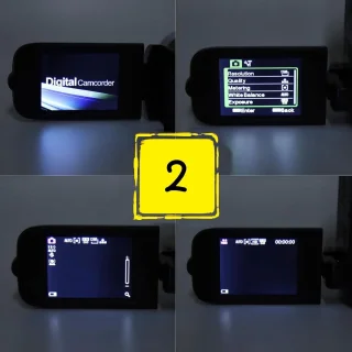 Videocamera camcorder - inclusief invullicht - 27 inch scherm - zwart