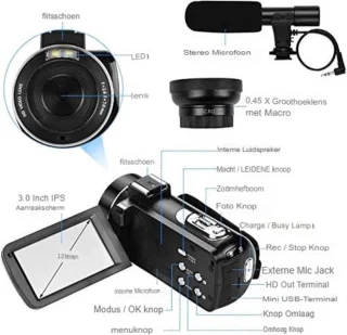 Videocamera Digitaal 4K