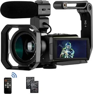 Videocamera Digitaal 4K Zwart