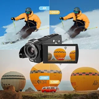 Videocamera Digitaal 4K Zwart