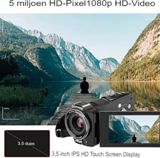 Videocamera Digitaal 4K Zwart