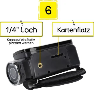 Videocamera recorder zwart