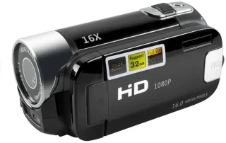 Vlogcamera Camcorder Zwart