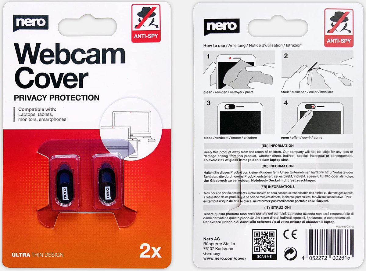 Wat vinden we goed aan de Webcam Cover 2-pack