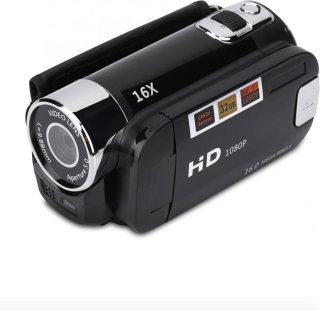 WiseGoods Vlogcamera 1080P 16MP Zwart