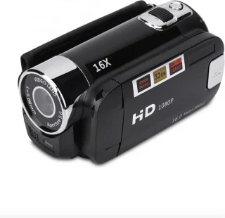 WiseGoods Vlogcamera 1080P 16MP Zwart