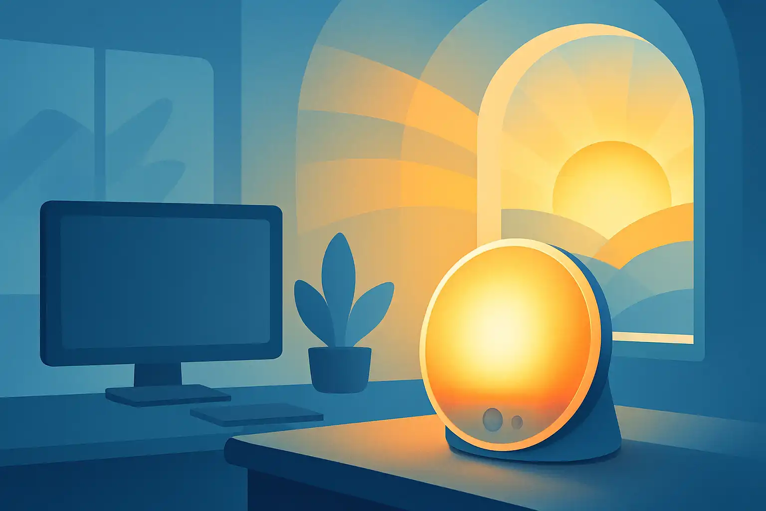 Daglichtwekkers op kantoor: zo verhogen persoonlijke zonsopkomstlampen focus en welzijn