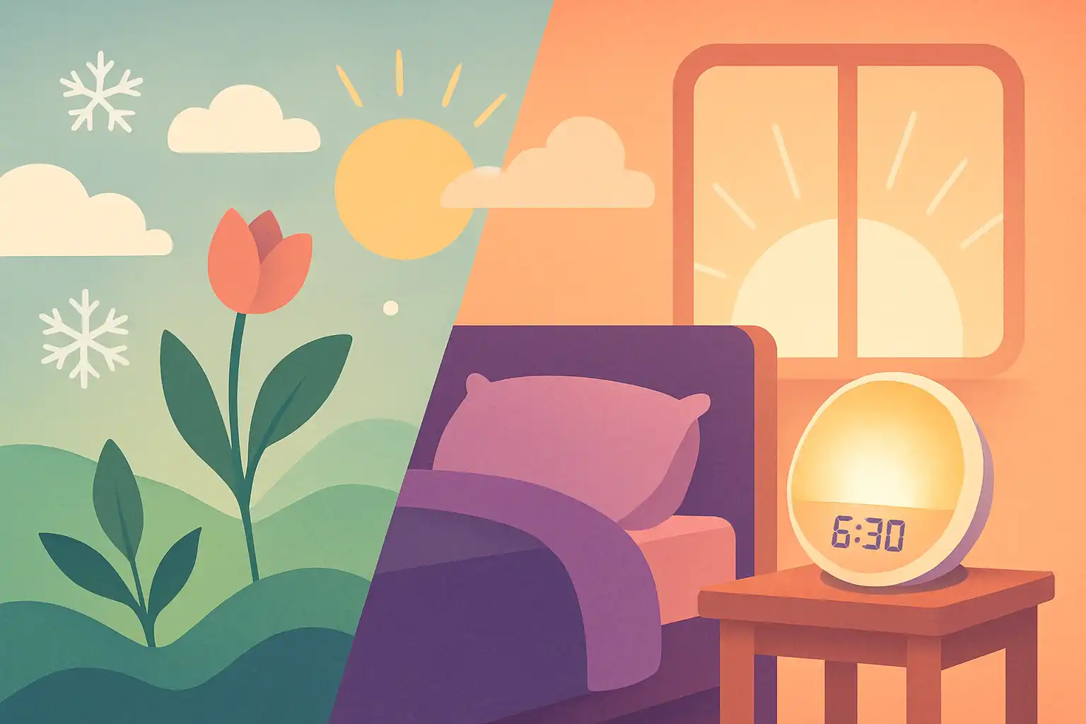 Lentekriebels in je slaapkamer: zo pas je je daglichtwekker aan voor de overgang van winter naar lente