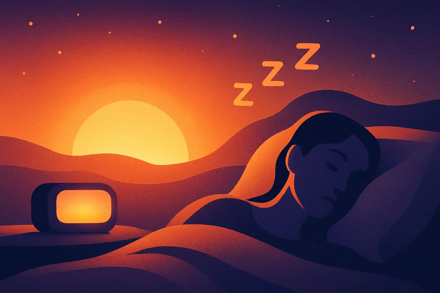 Slapen met zonsondergang: zo gebruik je de sunset-functie van je daglichtwekker voor diepere slaap