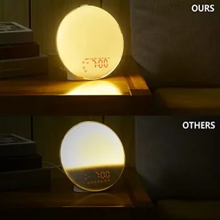 Lichtwekker met Bluetooth speaker en FM-radio – Dual alarm met zonsopgang simulatie