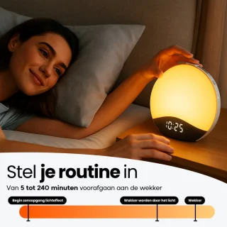 Zybra® Premium Wake Up Light - Digitale Wekker - Lichtwekker