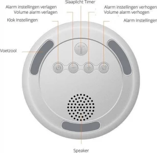 Wake Up Light - 5 LED Kleuren - Natuurgeluiden - Wit - Nachtlampje - Slaaptrainer - Leeslamp - Tafellamp - Bedlamp Kinderen - Digitale Alarmklok en Wekker - Lichtwekker - Leeslampje - Wekkerradio - Wekker met Licht - Digitale Alarmklok - Slaapwekker