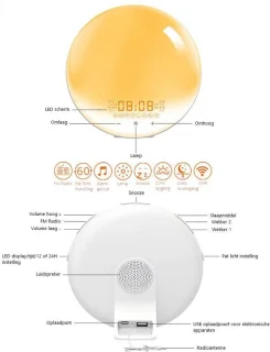 Alorixa Wake Up Light Wekker