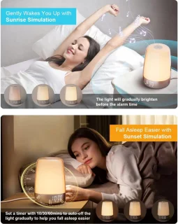 BOTC Wake Up Light Digitale Wekker Wit