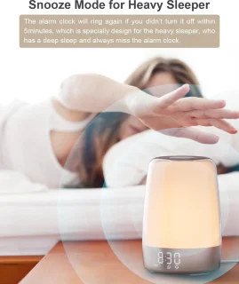 BOTC Wake Up Light Digitale Wekker Wit