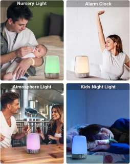 BOTC Wake Up Light Digitale Wekker Wit