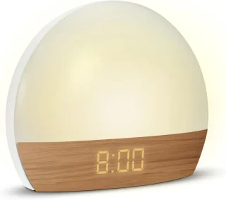 De Dageraad Simulator Wekker - Bruin Houteffect in één oogopslag