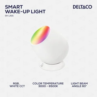 Deltaco Smart Home Wake-up Light USB-C Wit