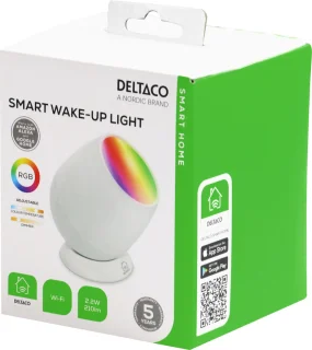 Deltaco Smart Home Wake-up Light USB-C Wit