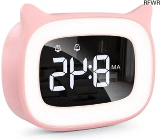 Digitale kinderwekker nachtlamp