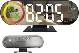 Digitale led-wekker wit