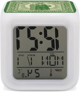 Digitale led-wekker wit