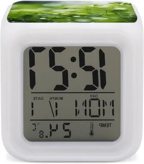 Digitale led-wekker wit