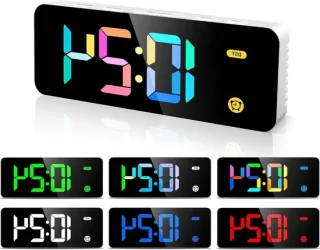 Digitale LED wekker zwart