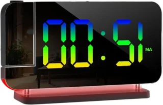 Digitale projectieklok wekker led zwart