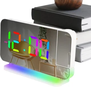 Digitale projectiewekker wit