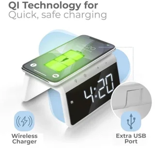 Digitale Wake Up Light-wekker - Wit