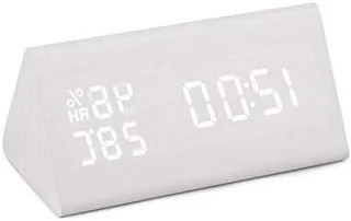 Digitale wekker LED houtkleur