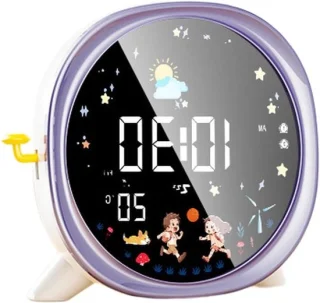 Digitale wekker led klok zilver