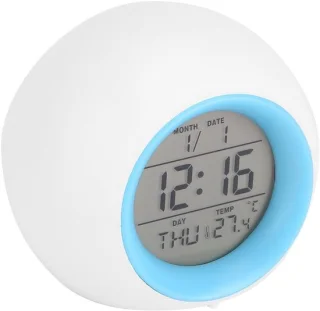Digitale wekker met licht, wit