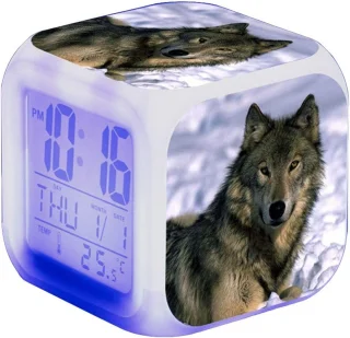 De Digitale Wekker Nachtklok 80x80x80 mm Wit in één oogopslag