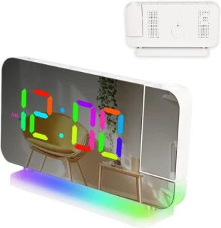 Digitale wekker projectieklok LED wit
