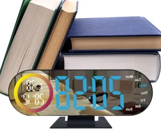 Digitale wekker tafelklok 728 inch wit