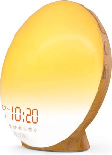 DistinQ Wake-Up Light Wekkerradio Hout