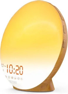 DistinQ Wake-Up Light Wekkerradio Hout