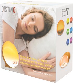 DistinQ Wake-Up Light Wekkerradio Hout
