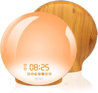 DistinQ Wake-Up Light Wekkerradio Hout