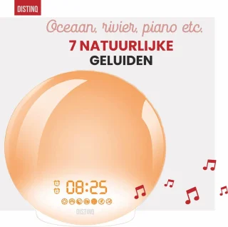 DistinQ Wake-Up Light Wekkerradio USB