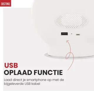 DistinQ Wake-Up Light Wekkerradio Wit