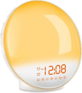 DistinQ Wake-Up Light Wekkerradio Wit