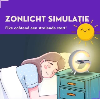 DiverseGoods Wake-Up Light Zwart Mini